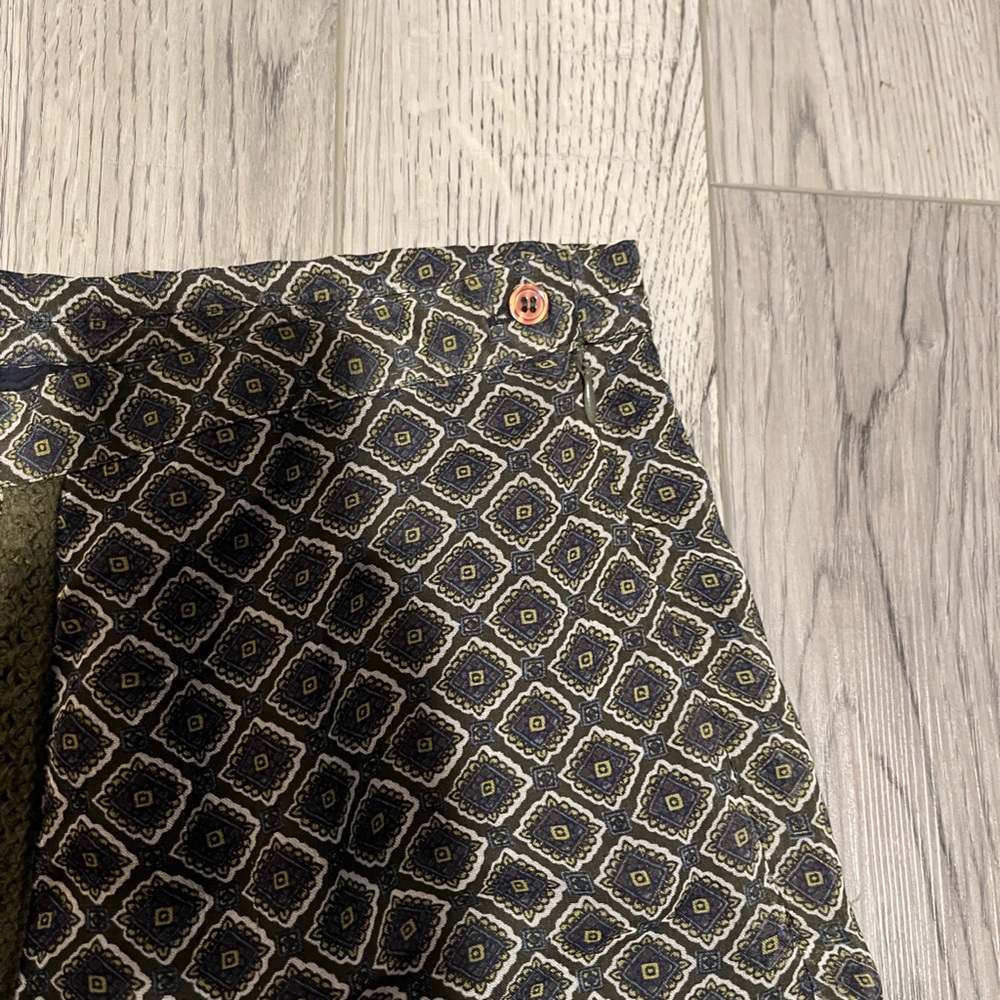 Requirements Black And Olive Patchwork Mini Skirt - image 3